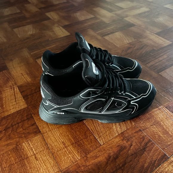 Dior Black Sneakers with White Accents - Picture 2 of 5